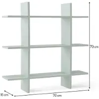 Kids Concept - Wall Shelf with 3 Levels - Light Green (1000439)