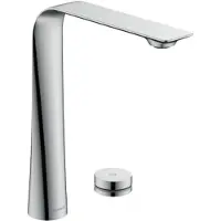 Duravit DU D.1 2-Loch Elektronikarmatur XL mit Einbaunetzteil, Chrom