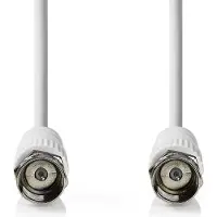 Nedis Satelliten- und Antennenkabel | F Stecker | F Stecker | Vernickelt | 75 Ohm | Doppelt geschirm