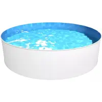 Steinbach , Stahlwand Swimming Pool "New Splasher Secure", weiß, Ø 350 x 90 cm