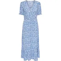 ONLY Maxikleid "ONLCHIANTI S/S LONG DRESS WVN NOOS" Viskose, regular fit
