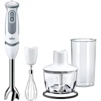 Braun MQ 5235 WH, Kochmixer, 0,5 l, 1,2 m, 1000 W, Grau, Weiß
