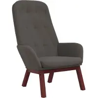 vidaXL Relaxsessel Dunkelgrau Samt