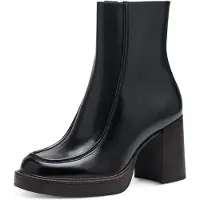 Tamaris Damen Stiefeletten Schwarz Synthetik Größe: 38