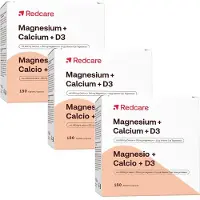 RedCare von Shop Apotheke Magnesium + Calcium D3 RedCare Dreierpack 3x180 St Kapseln