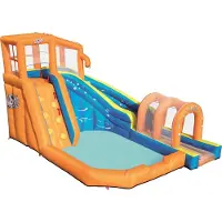Bestway Deuba Aufblasbarer Wasserpark mit Gebläse 420 x 320 x 260 cm