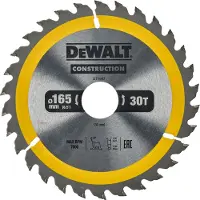 DeWalt Dt1937-qz Kreissägeblatt Für Holz 165x30 Mm