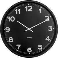 Karlsson - Wanduhr New Classic XL - Schwarz - Ø80cm