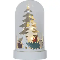 Star Trading LED Lichtobjekt Forest Friends in Transparent und Mehrfarbig 10x 0,06W 195mm