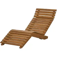 EStore Sonnenliege mit Geschwungenem Design Massivholz Teak