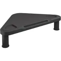 vidaXL Eck-Monitorständer Schwarz 49x28x10,5 cm