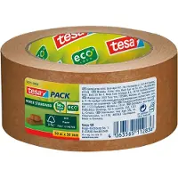 TESA Verpackungsband Pack Papier Standard ecoLogo 58291, 50 mm x 50 m, braun