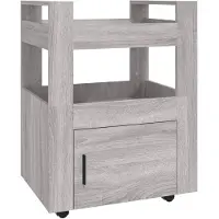 vidaXL Küchenwagen Grau Sonoma 60x45x80 cm Holzwerkstoff