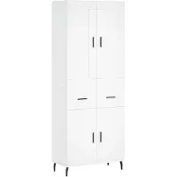 vidaXL Highboard Weiß 69,5x34x180 cm Holzwerkstoff