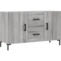vidaXL Sideboard Grau Sonoma 100x36x60 cm Holzwerkstoff
