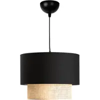 Lux.pro Hängeleuchte ’Loughborough’ 1 x E27 Schwarz / Gelb