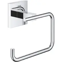 GROHE Start Cube QuickFix Toilettenapierhalter, ohne Deckel, klebbar, chrom