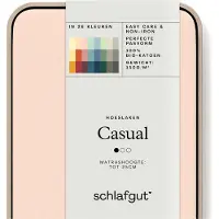Schlafgut Spannbettlaken "CASUAL u.a. in Gr. 90x200, 140x200 oder 180x200 cm, 100% Baumwolle", Bettlaken für Matratzen bis 25 cm Höhe, zuverlässig, langlebig, weich