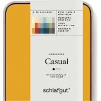 Schlafgut Spannbettlaken "CASUAL u.a. in Gr. 90x200, 140x200 oder 180x200 cm, 100% Baumwolle", Bettlaken für Matratzen bis 25 cm Höhe, zuverlässig, langlebig, weich