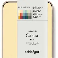 Schlafgut Spannbettlaken "CASUAL u.a. in Gr. 90x200, 140x200 oder 180x200 cm, 100% Baumwolle", Bettlaken für Matratzen bis 25 cm Höhe, zuverlässig, langlebig, weich