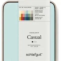 Schlafgut Spannbettlaken "CASUAL u.a. in Gr. 90x200, 140x200 oder 180x200 cm, 100% Baumwolle", Bettlaken für Matratzen bis 25 cm Höhe, zuverlässig, langlebig, weich
