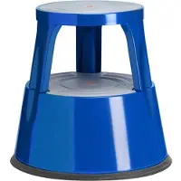 Twinco Rollhocker THXX000007, aus Metall, Höhe 42cm, Tragkraft 150kg, blau