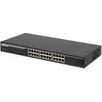 Digitus 24-Port Gigabit Switch, 19 Zoll, Unmanaged, Unmanaged, Gigabit Ethernet (10/100/1000), Vollduplex, Rack-Einbau