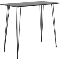 vidaXL Bartisch Schwarz 120x60x105 cm