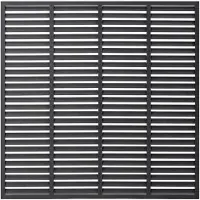 vidaXL Lamellenzaun WPC 180x180 cm Grau