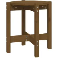 vidaXL Couchtisch Honigbraun Ø 42,5x45 cm Massivholz Kiefer