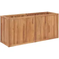 vidaXL Garten-Hochbeet 150 x 50 x 70 cm Massivholz Teak