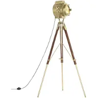 vidaXL Stehleuchte Dreibein Massivholz Mango 193 cm