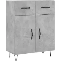 vidaXL Sideboard Betongrau 69,5x34x90 cm Holzwerkstoff