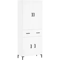 vidaXL Highboard Weiß 69,5x34x180 cm Holzwerkstoff