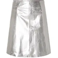 SELECTED WOMEN Damen Röcke Slfnew Ibi Skirt Metallic - Zilver - Größe 34