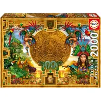 Educa Puzzle Azteken-Maurer Verbindung 2000 Teile