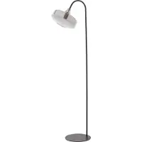 Light & Living Glas-Stehlampe Solna Schwarz