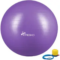 Tresko Gymnastikball Anti-Burst, mit Luftpumpe, Ø 85 cm, lila, belastbar bis 300 kg