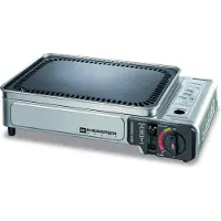 Kemper tragbarer Grill "Plancha" im Koffer - tragbarer Gasgrill ohne Gasflasche