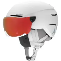 Atomic Savor Visor Photo, Skihelm mit Visier, weiß