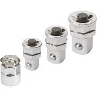 Ks Tools 503.4287, Steckschlüssel-Satz, 4 Kopf/Köpfe, Chrom-Vanadium-Stahl, DIN 3120, ISO 1174, 100 g
