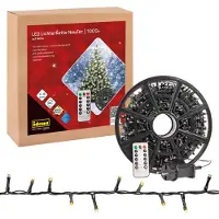 Idena Lichterkette 80 Micro LED warmweiß 8h Timer 12,9m, innen & außen