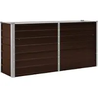 vidaXL Garten-Hochbeet Braun 160 x 40 x 77 cm Verzinkter Stahl