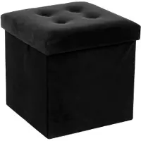 Atmosphera Faltbarer Pouf Aus Samt