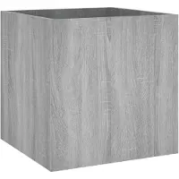 vidaXL Pflanzgefäß Grau Sonoma 40x40x40 cm Holzwerkstoff