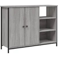 vidaXL Sideboard Grau Sonoma 100x33x75 cm Holzwerkstoff