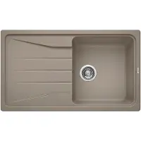 BLANCO SONA 5 S, SILGRANIT, tartufo, ohne Ablauffernbedienung, reversibel, 500 mm Untermaß, Aufsatzwanne, Rechteckig, Silgranit, Braun, 1 Becken, Tartufo