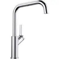 BLANCO JURENA, Messing galvanisch, chrom, Hochdruck, Standard, Chrom, Messing, Hebelgriffe, Einzelbild, 3/8"