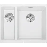 BLANCO SUBLINE 340/160-U, Schrankwaschbecken, Silgranit, Weiß, Links, 60 cm, Deutschland