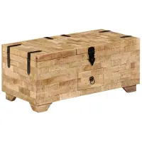 vidaXL Couchtisch Massivholz Mango 80x40x35 cm